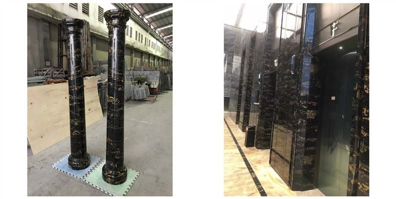 Portoro Marble Column Portoro Marble Column