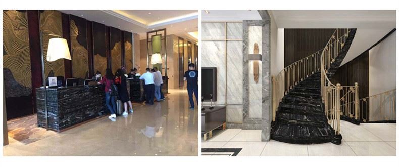 Silver Dragon Black Marble Stair Silver Dragon Black Marble Stair