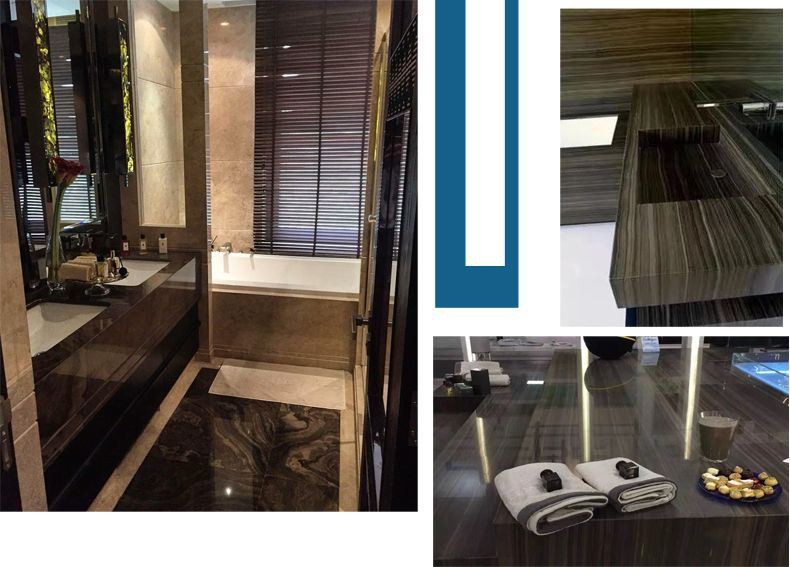 Obama Brown Marble Kitchen Countertops(001)