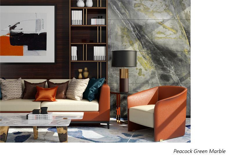 Peacock Green Marble Wall Panel Tiles Peacock Green Marble Wall Panel Tiles