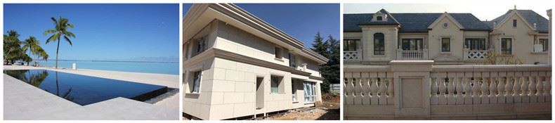 Moca Cream Limestone Outdoor Wall Cladding Project Moca Cream Limestone Outdoor Wall Cladding Project