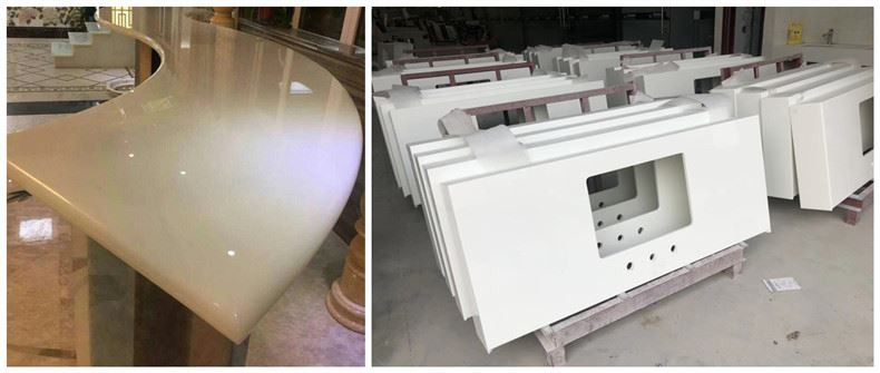Pure White Nano Crystallized Stone Vanitytops Pure White Nano Crystallized Stone Vanitytops