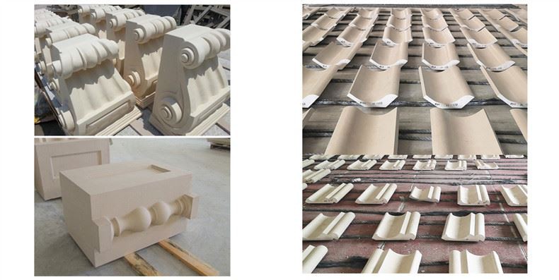 Limestone Roof Cornices Limestone Roof Cornices