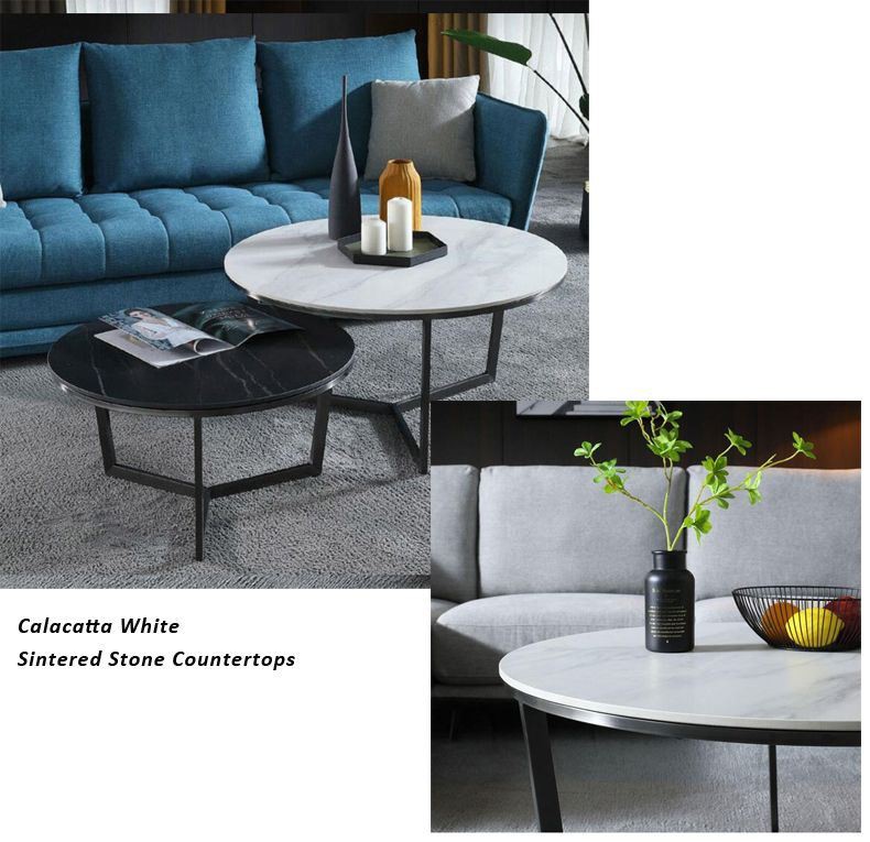 White Artificial Sintered Stone Table(001)