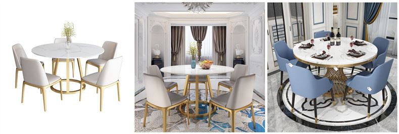 Calacatta White Marble Round Table Calacatta White Marble Round Table