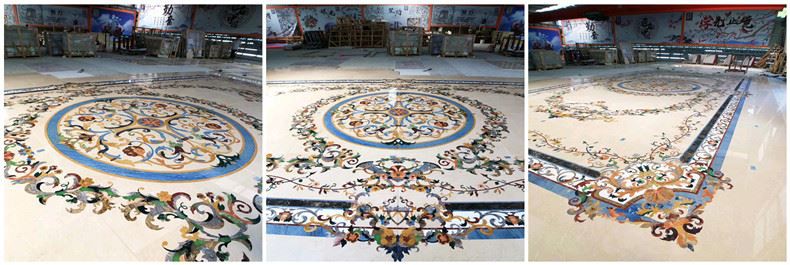 Natural Beige Marble Stone Medallion Natural Beige Marble Stone Medallion