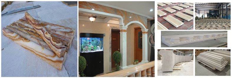 Beige Linear Stone Cornices Beige Linear Stone Cornices