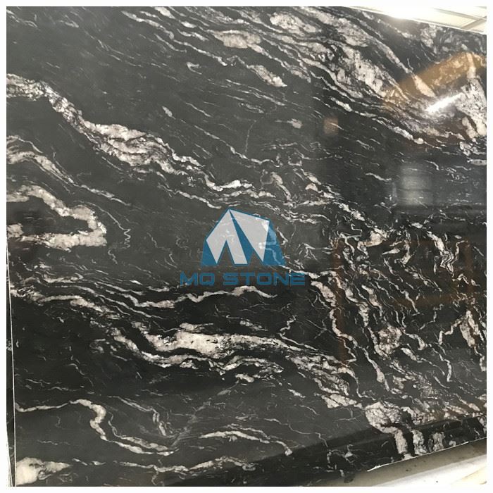 Titanium Black Granite Countertop Slab