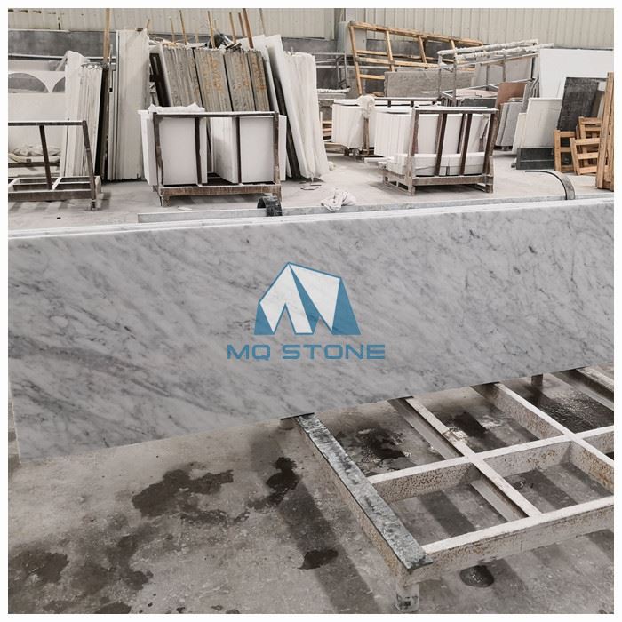 White Carrara Marble Countertop Slab