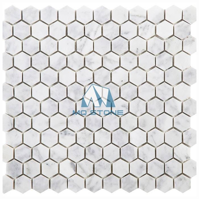 White Carrara Marble Mosaic