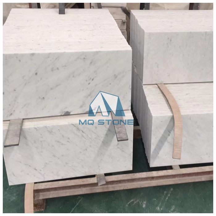 White Carrara Marble Floor Paving Slab