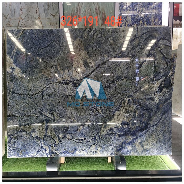 Blue Azul Bahia Granite Slab