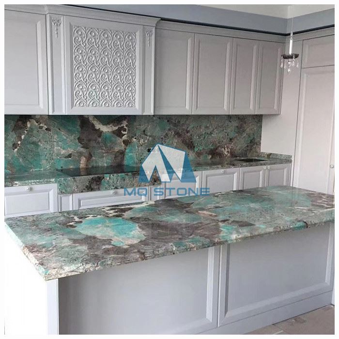 Amazonite Green Quartzite Kitchen Countertop