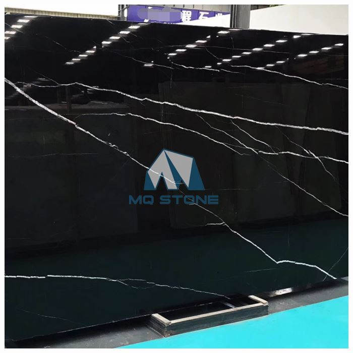 Black Marquina Black Marble Slabs