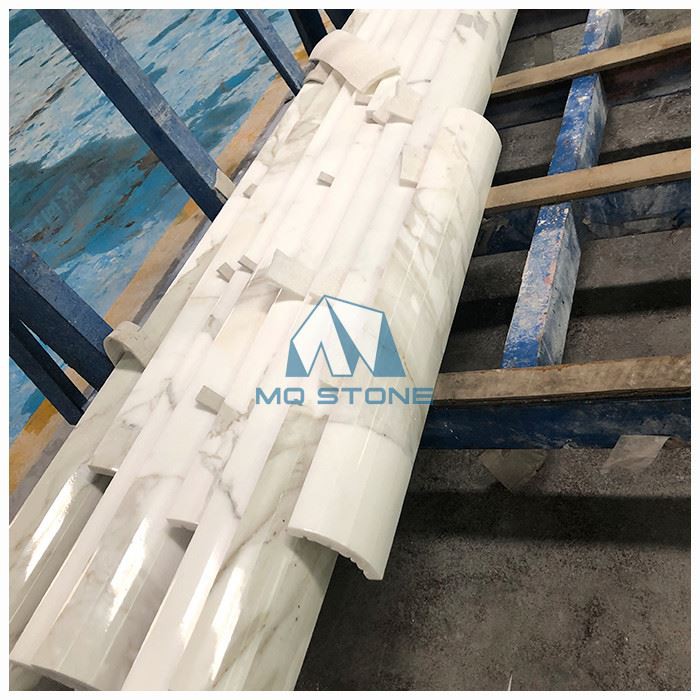 Calacatta Marble Column Cladding