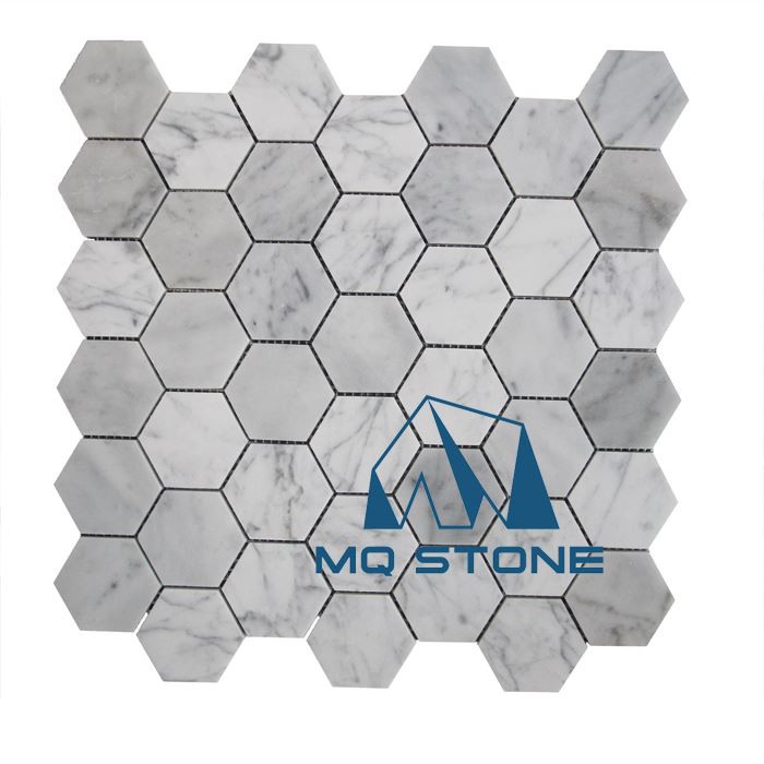 carrara bianco hexagon mosaic carrara bianco hexagon mosaic