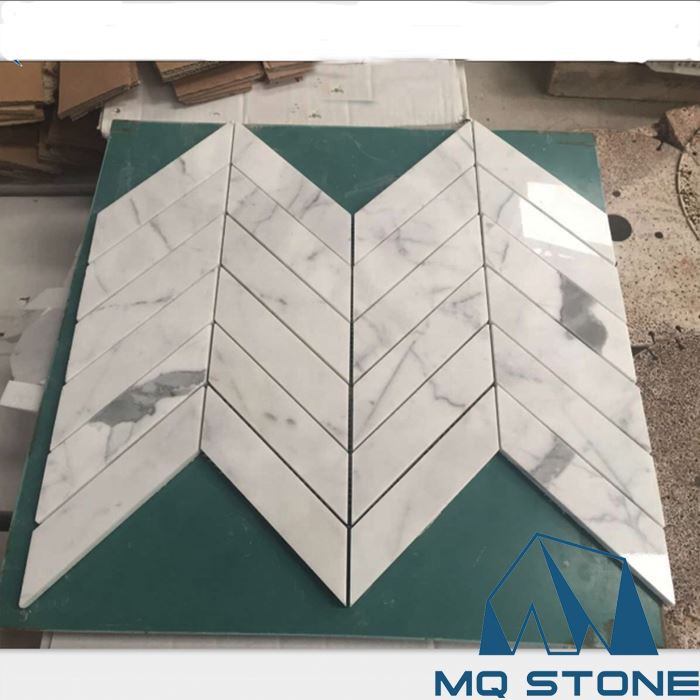 carrara statuario hexagaon masaic tile