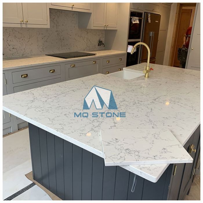 Carrara White Quartz Countertops