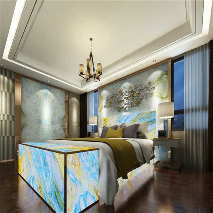 blue marble tile tops