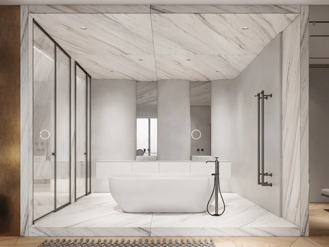 Volakas Marble Bathroom Floor Tiles Volakas Marble Bathroom Floor Tiles