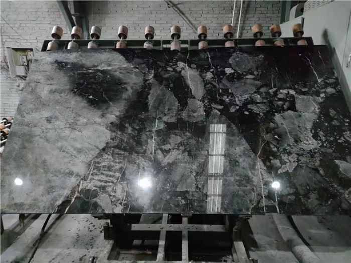 dark grey marble tiles for hotel decorations