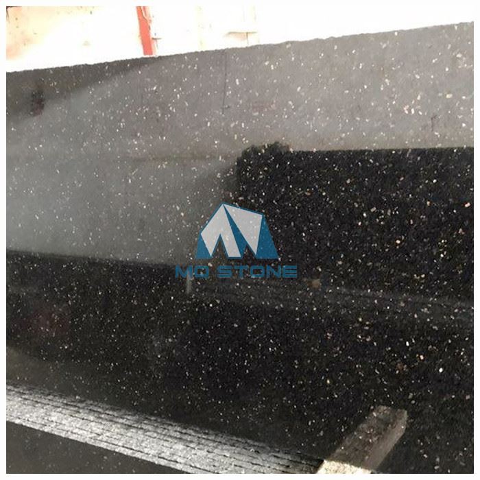 Black Galaxy Granite With Gold Flecks Slab