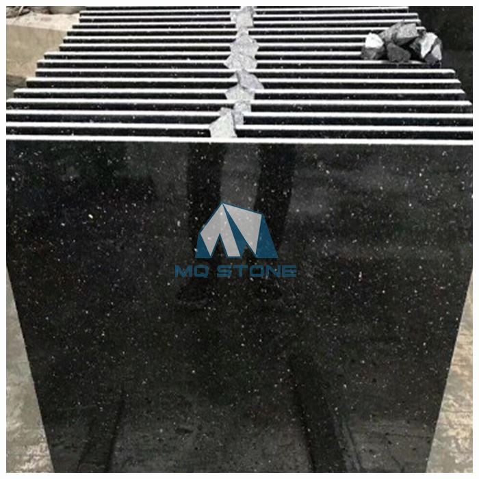 Black Galaxy Granite With Gold Flecks Tiles