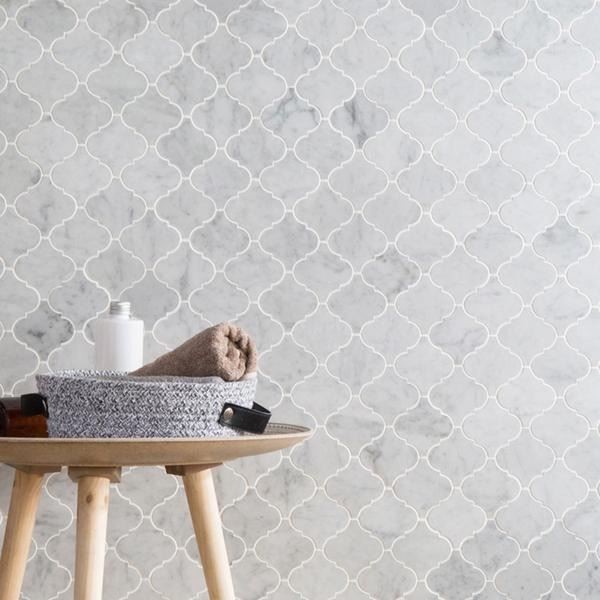 Carara Marble lanterns Mosaic