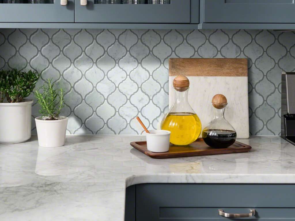 Carrara Marble Lanterns In Kitchen Carrara Marble Lanterns In Kitchen