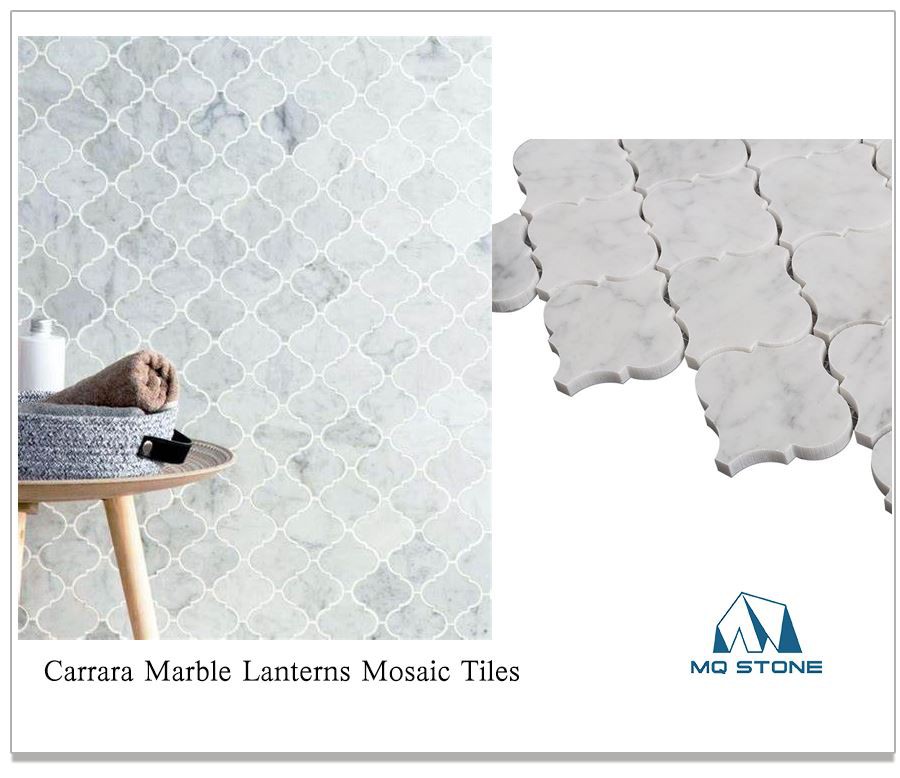 Carrara Marble Lanterns Mosaic Tiles Carrara Marble Lanterns Mosaic Tiles