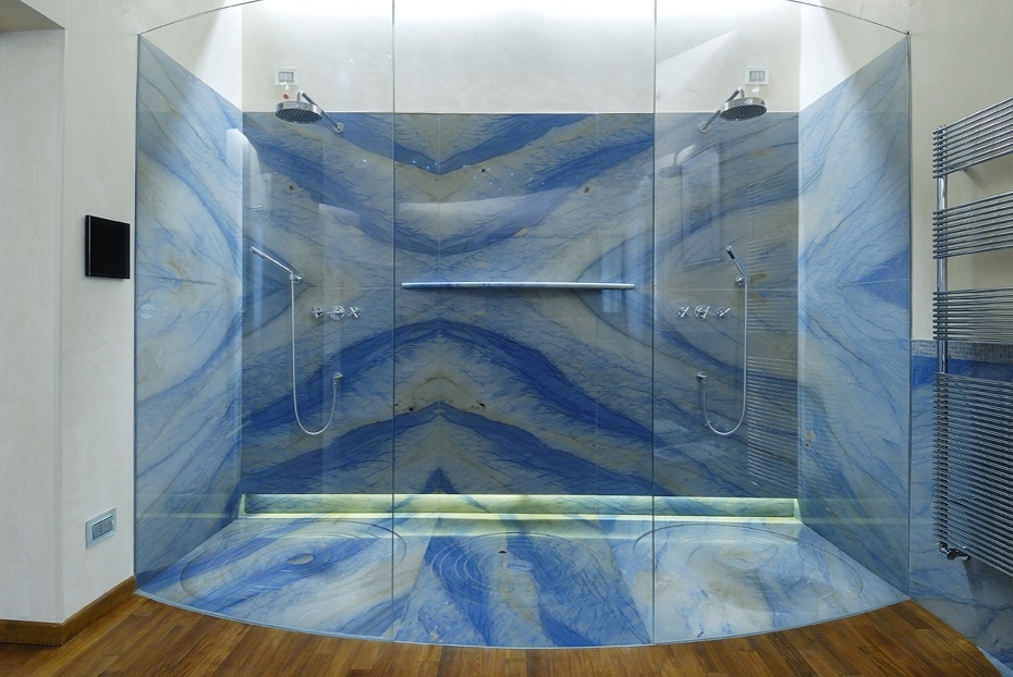 Azul Macaubas Quartzite Bathroom Wall Cladding Azul Macaubas Quartzite Bathroom Wall Cladding