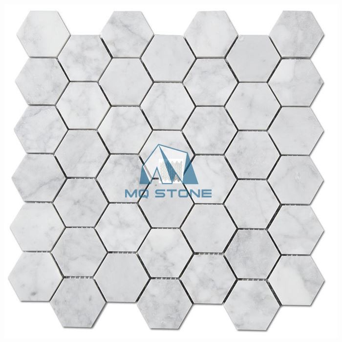 Carrara Hexagon Mosaic
