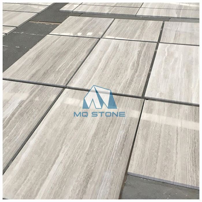 Wooden White Marble Floor Tiles