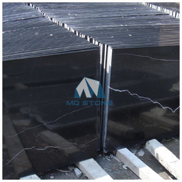 Nero Marquina Black Marble Floor Tile