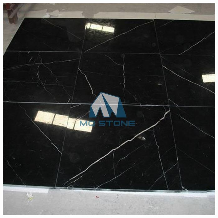 Nero Marquina Marble Flooring Tile