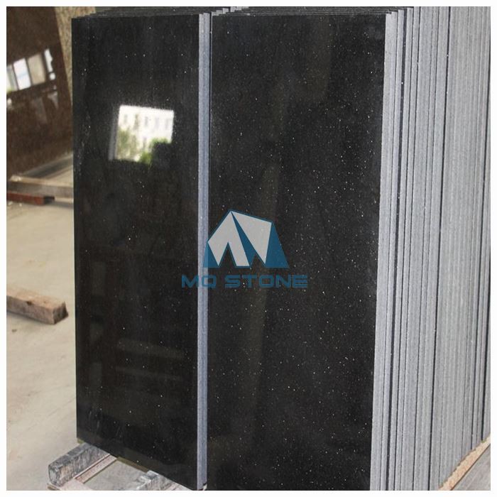 Black Galaxy Granite Floor Tiles