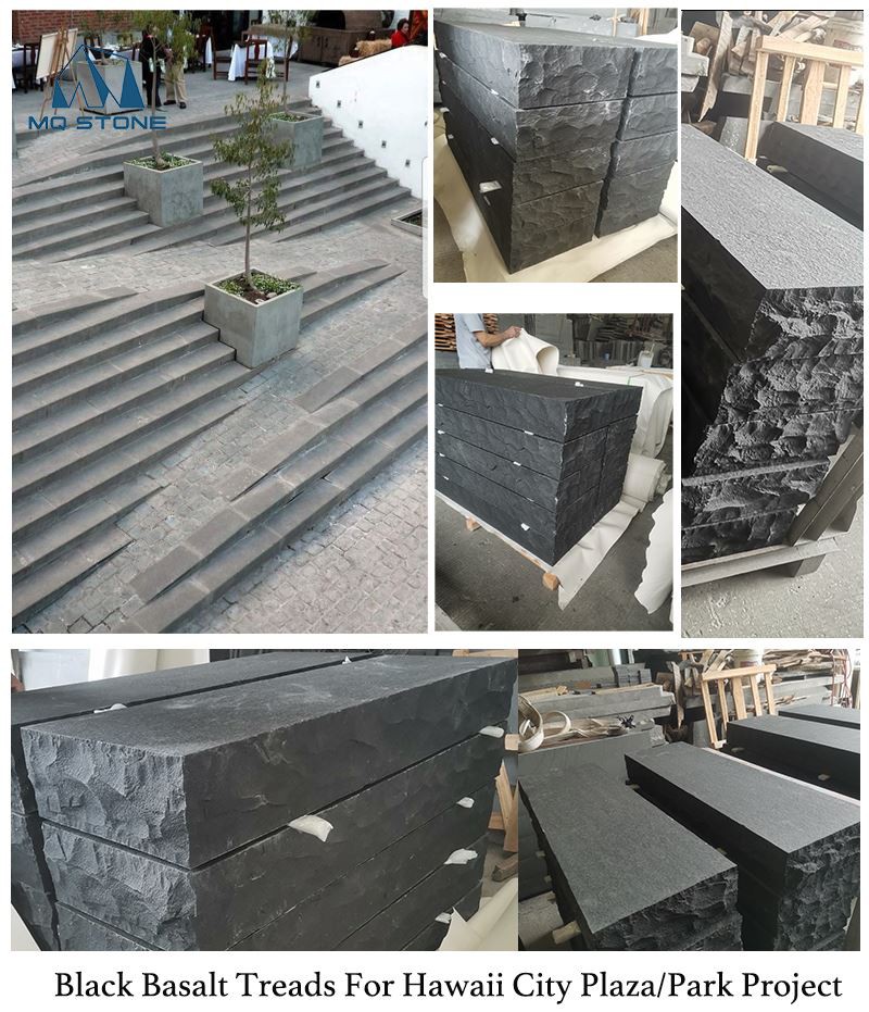 Black Basalt Treads For City Park Projects Black Basalt Treads For City Park Projects