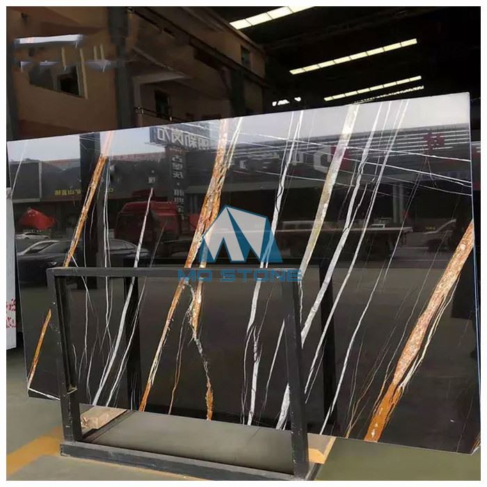 Sahara Noir Marble Slab