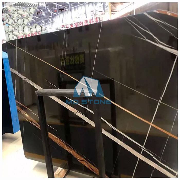 Sahara Noir Black Marble Slab