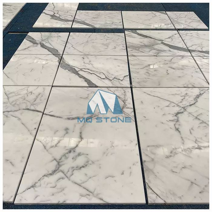 Calacatta White Marble Flooring Tiles