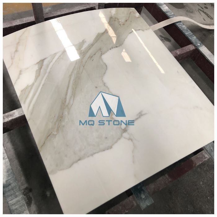 Calacatta White Marble Column Panel
