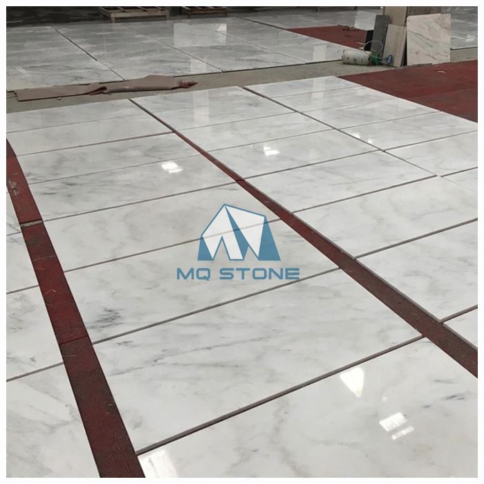 Statuario White Marble Floor Tiles