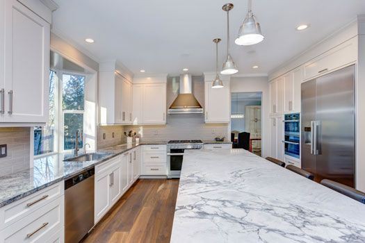 Calacatta White Marble Kitchen Countertops Calacatta White Marble Kitchen Countertops