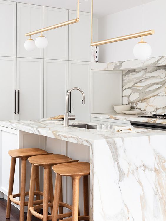 Clacatta White Marble Kitchen Tops Clacatta White Marble Kitchen Tops