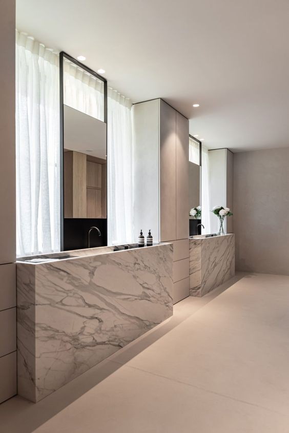 Calacatta Marble Bathroom Countertops
