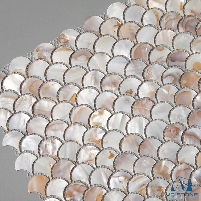 Mother of oyster shell mosaic tiles