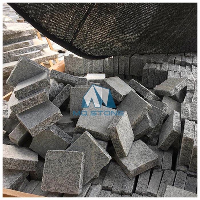 G603 Grey Granite Cobblestone Driveway