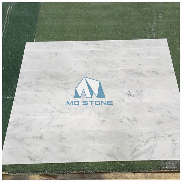 Carrara Honed Marble Subway Tile