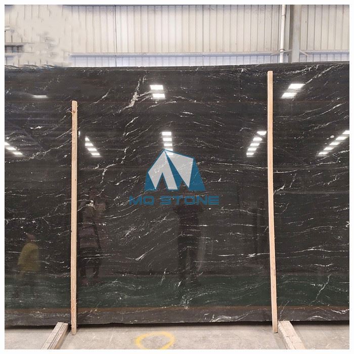 Black Via Lactea Granite Slab