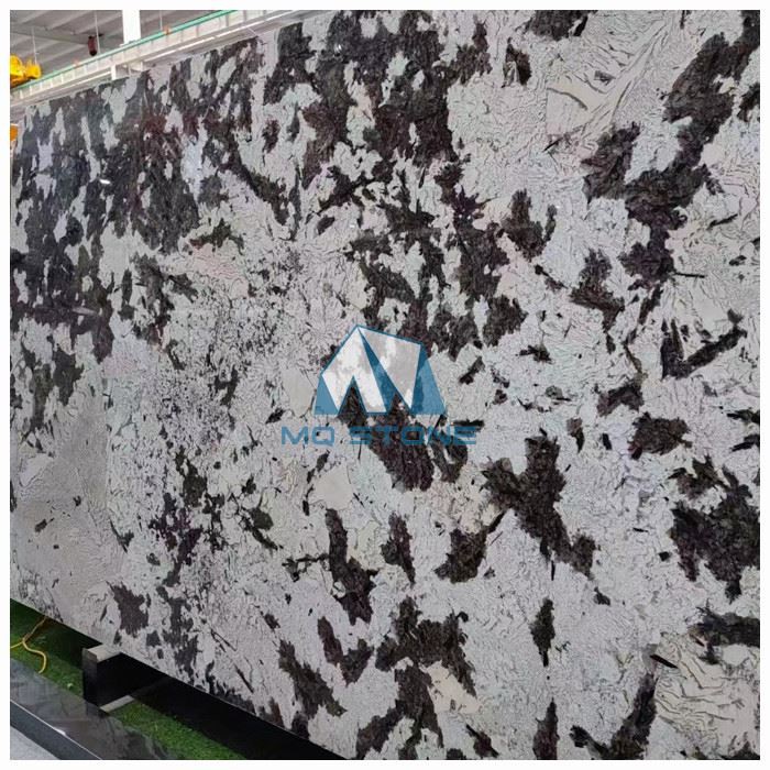 alaska white leathered granite